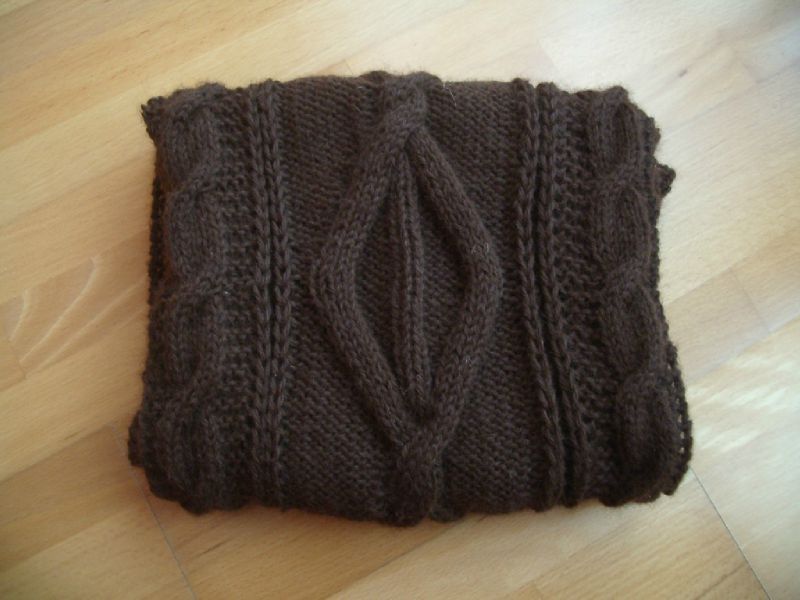 tricoter une echarpe irlandaise
