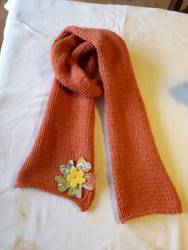 tricoter une echarpe sans qu'elle s'enroule