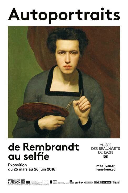 Affiche Musée des beaux Arts Lyon_de Rembrandt au selfie