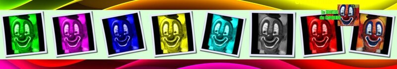 BANNIERE CLOWN FLUO