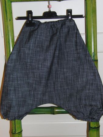 2/3/4/5 ou 6 ans sarouel jean noir gris enfant fille ou garçon