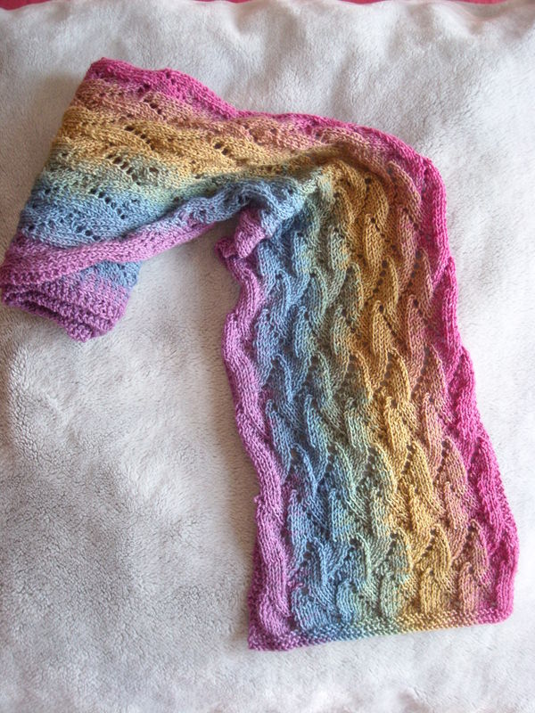 comment tricoter une echarpe magique