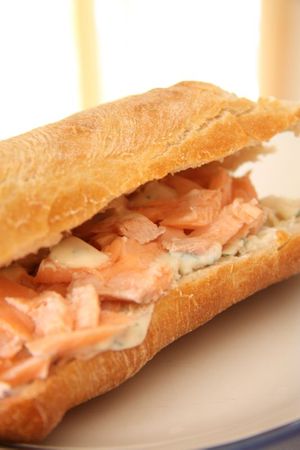 sandwich au saumon
