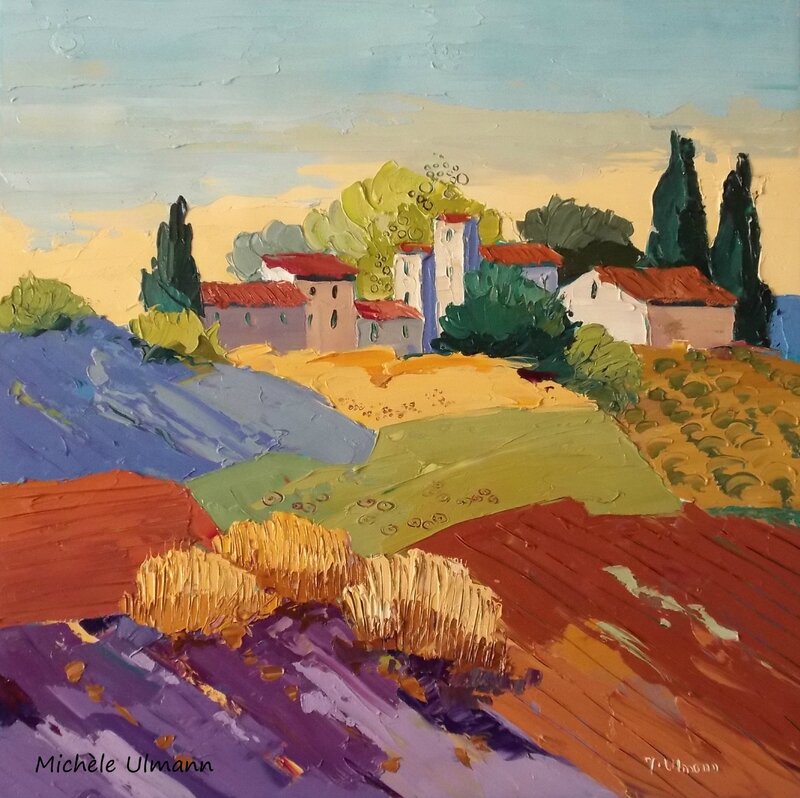 le hameau de mes rêves 60x60