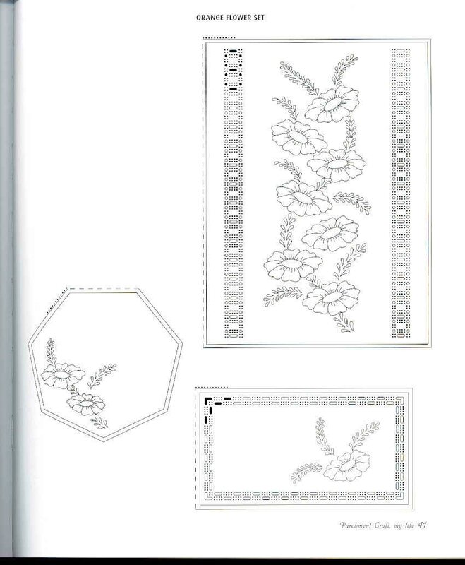 carte fleurs orange et ruban (2)