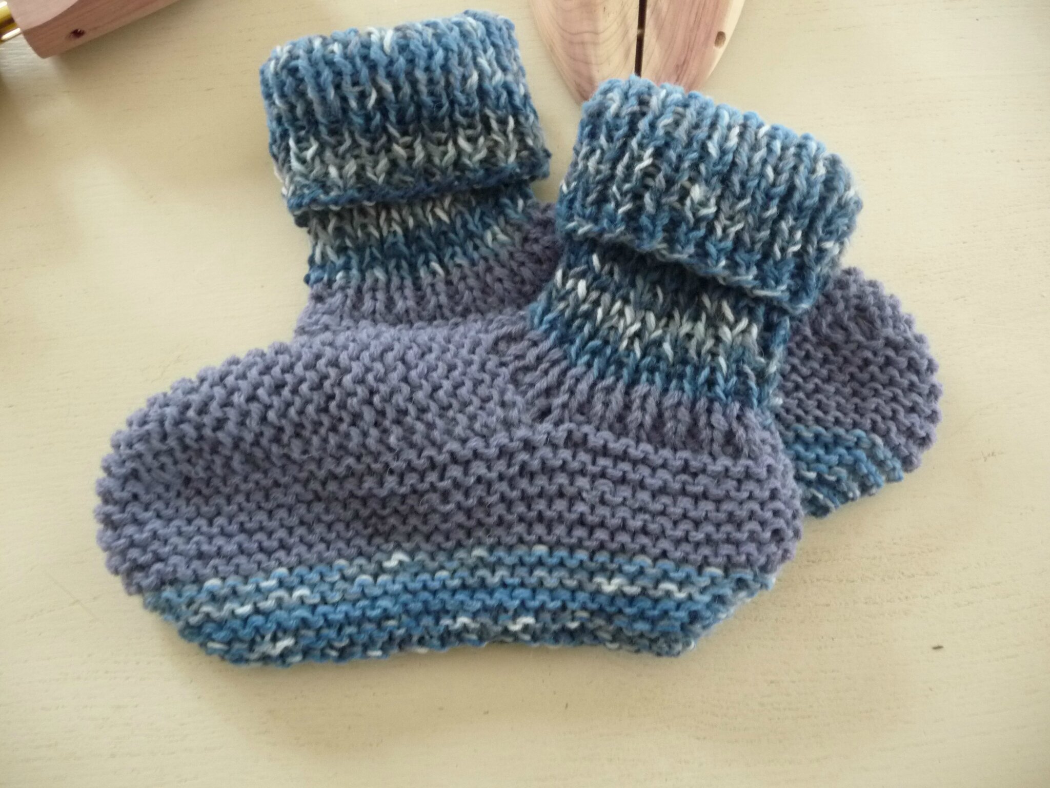 chaussons de lit en tricot