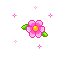 mini fleur rose