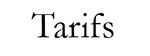 tarifs