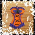 Bustier violet et orange (troc)