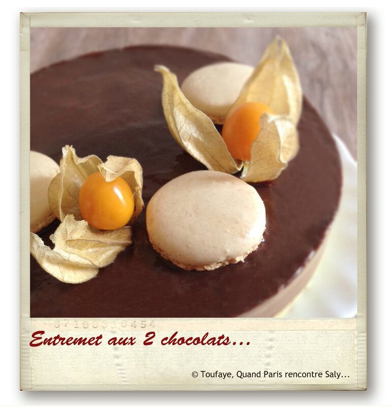 Entremet aux 2 chocolat