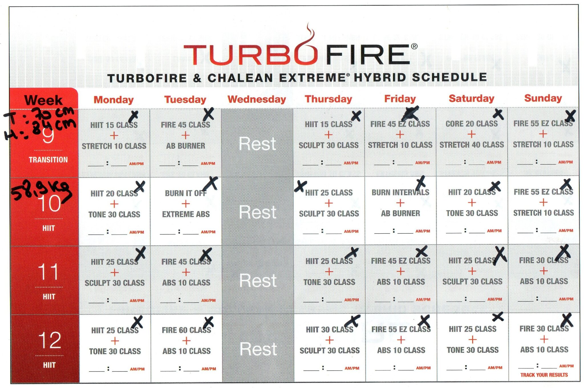 Turbo Fire Workout Calendar/page/2 New Calendar Template Site