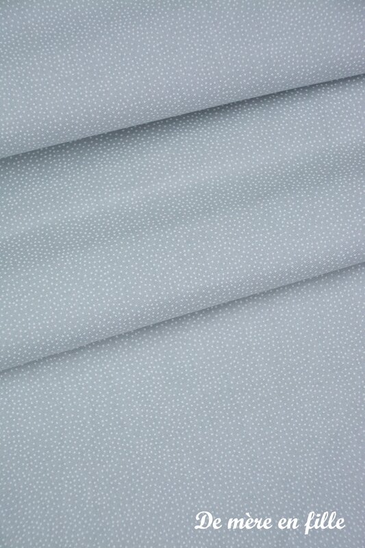 mini points gris clair