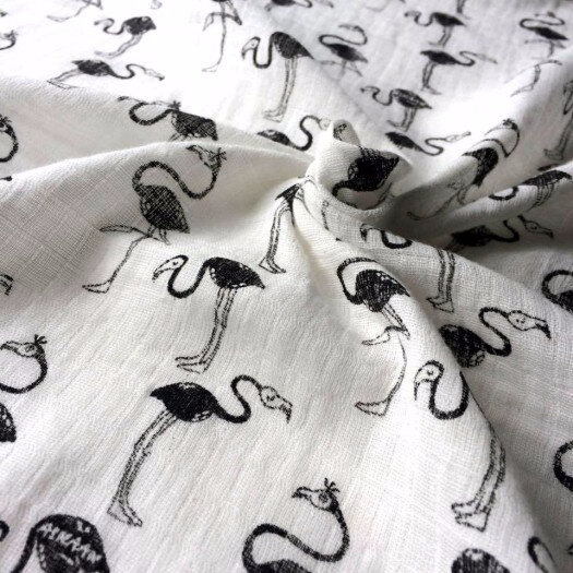 flamingo-double-gaze-coton-oeko-tex