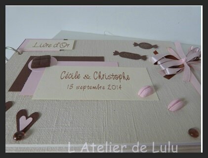 livre d'or gourmandise chocolat et rose