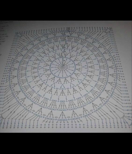 poncho diagram granny XL