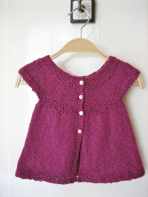 tricoter une veste petite fille
