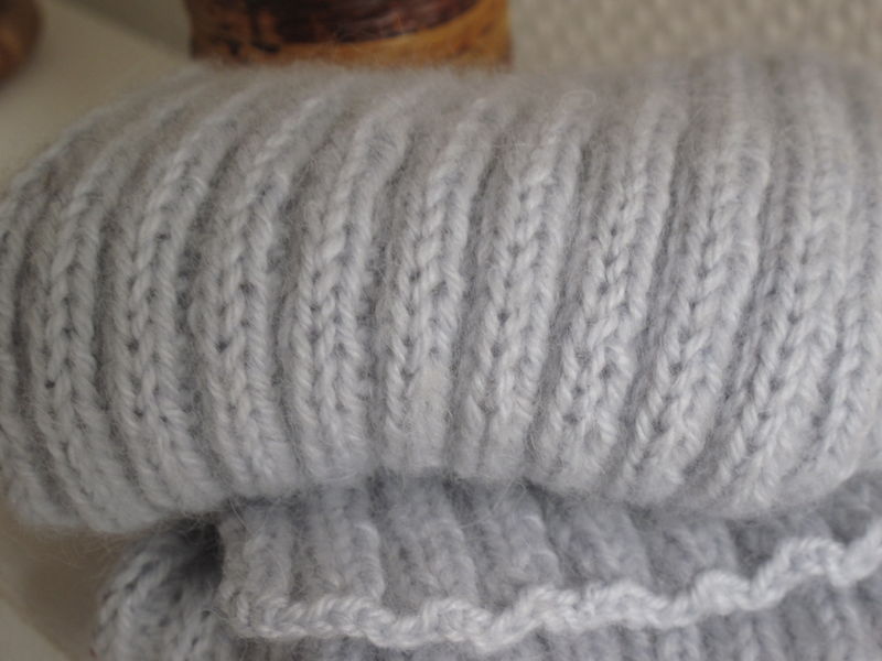 tricoter une echarpe cote 2/2
