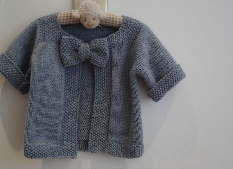 tricoter gilet bebe