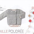 Gilet Petit Enfant Avec Torsades Phil M Rinos Perles Roses