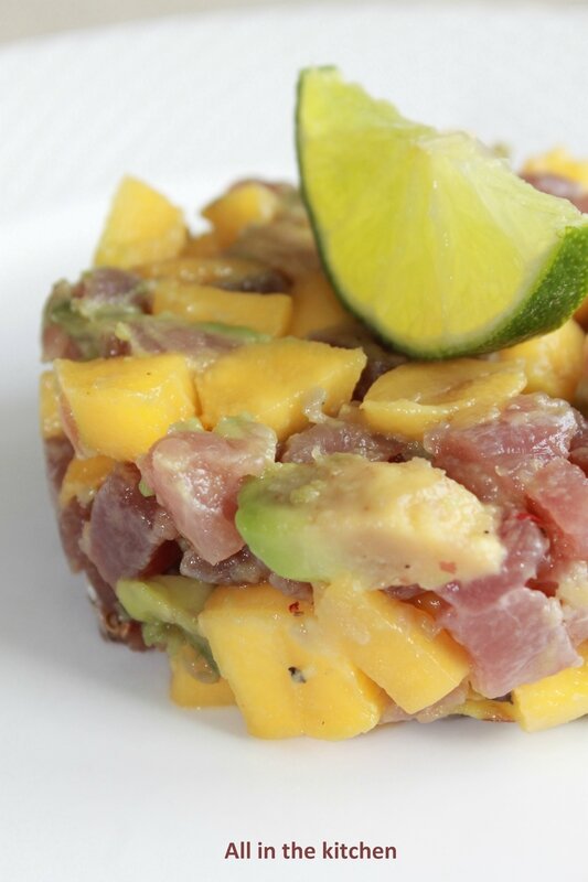 Tartare De Thon Mangue Et Avocat All In The Kitchen Etc