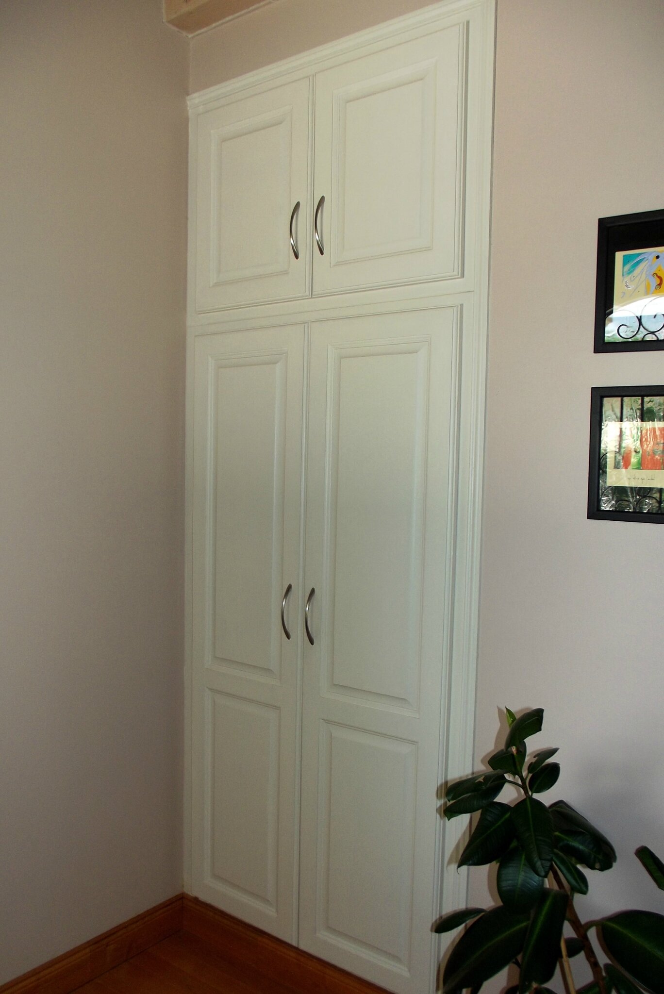 Placard bois blanc. menuiserie sébastien ducamp