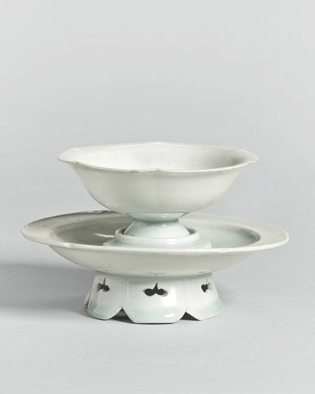 A 'Qingbai' cup and stand, Song dynasty