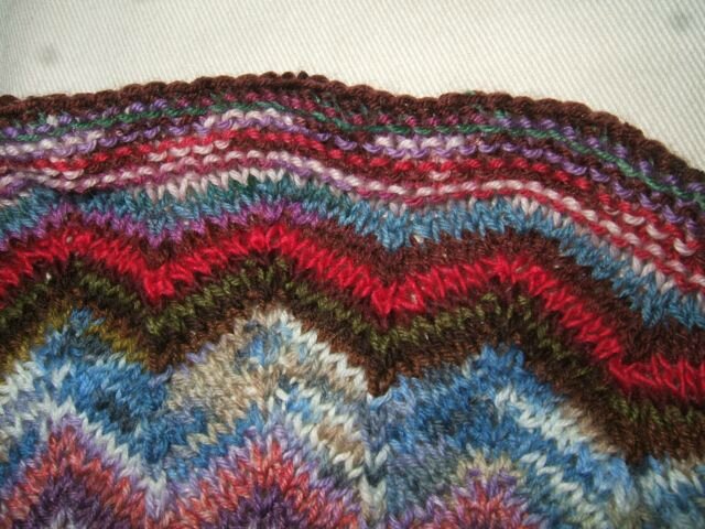 comment tricoter zigzag
