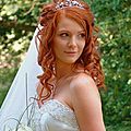 Coiffures mariées cheveux longs