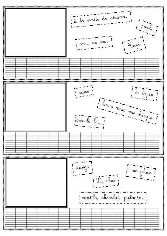 Ecrire Des Phrases Les Comprendre Et Dessiner CE2 La Classe De