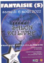 Affiche salon du livre Prats de Mollo août 2022