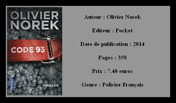 Olivier Norek - code 93