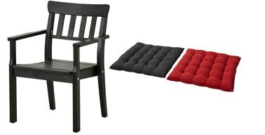 fauteuil-jardin-Angso-coussins-rouge-noir-Ikea