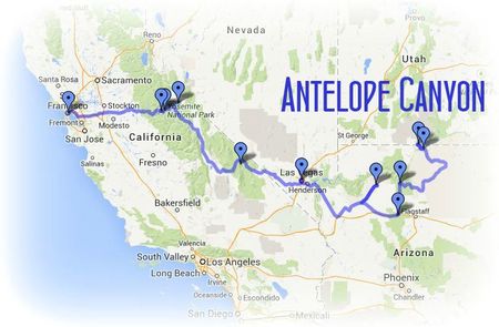 Road Trip USA-Ouest américain juillet 2013 - etape 10 ANTELOPE CANYON chez Gloewen et Scrat
