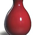 A ‘langyao’ red-glazed pear-shaped vase, qing dynasty, 18th-19th century