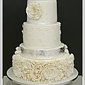 wedding cake blanc argent nimes Angelique 5jpg
