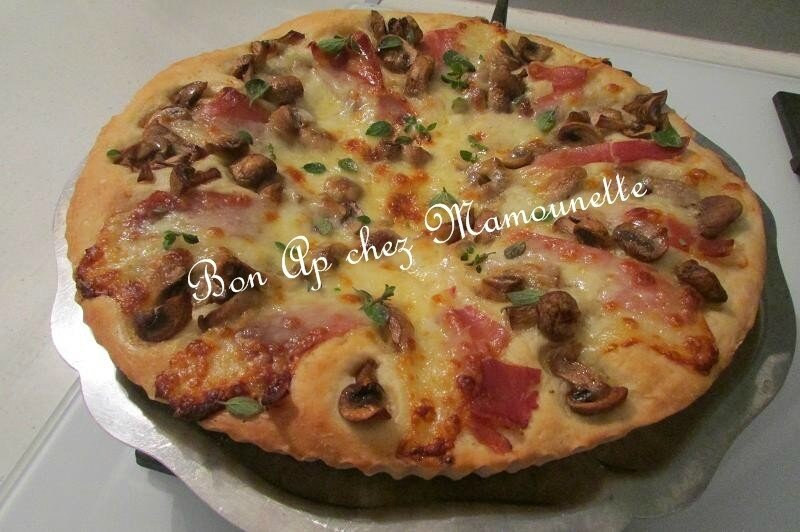 pizza champignons jambon bayonne mozza 017-