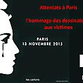 HOMMAGE des dessinateurs aux victimes du 13 novembre 2015