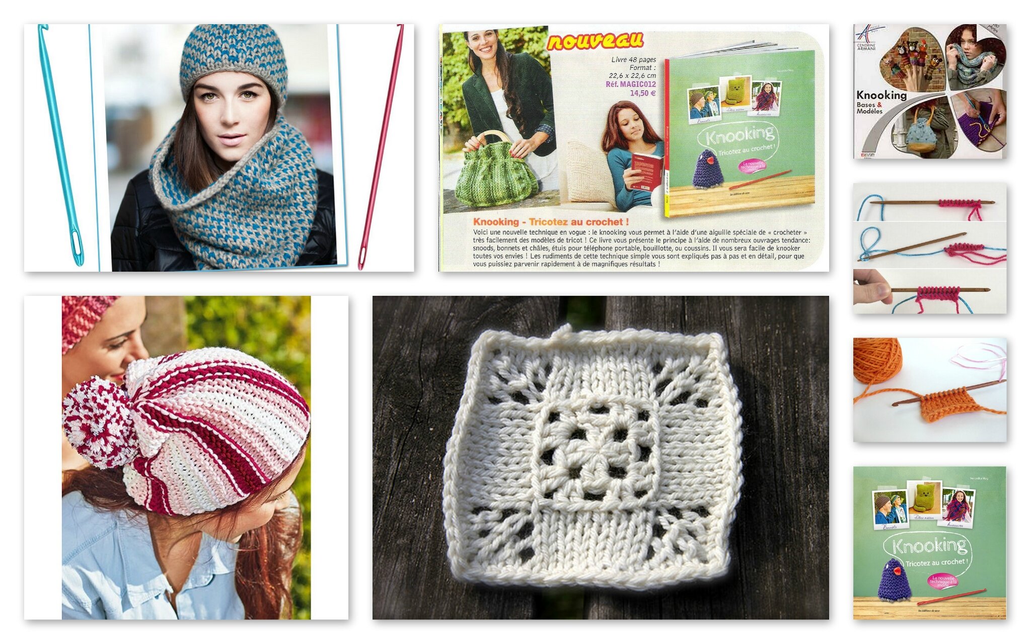 Le knook : tricoter avec un crochet -  // Lifestyle . déco