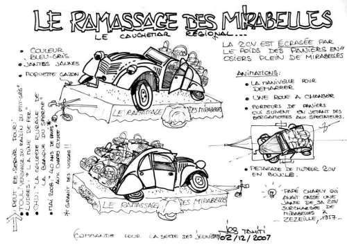 En 2cv, le Ramassage des mirabelles en Lorraine  le cauchemar régional