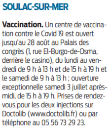 2021 06 30 SO Soulac-sur-mer vaccination