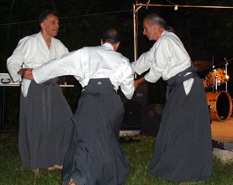 kinomichi à trois, Jubilé J Breton 2004