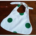 BavOir - Serviette retrO à pOis à nOuer