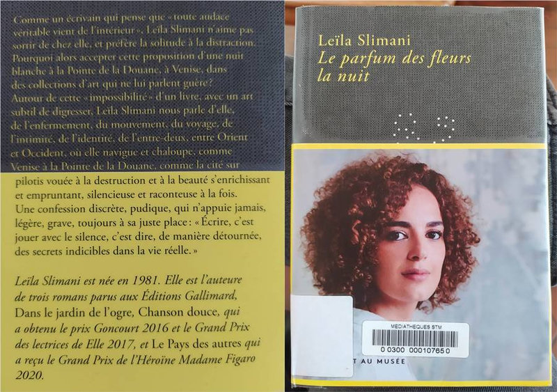 Le parfum des fleurs la nuit, de Leïla Slimani Chez Plouf Le parfum des fleurs la nuit, de Leïla Slimani Chez Plouf