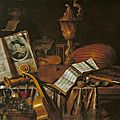 Edward collier (active 1662–1708), still life with a volume of wither’s ‘emblemes’, 1696