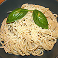Spaghetti sauce crème d'anchois