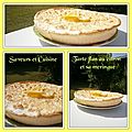Tarte flan citron et sa meringue