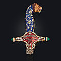 The hilt of the state sword of maharaja jagatjit singh of kapurthala (1872-1949), north india, circa 1900