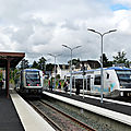 Le train de retour en vallée d'aspe