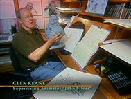 Glen Keane durant la production de La Planète au Trésor (2002)