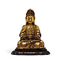 A gilt-bronze figure of avalokiteshvara, ming dynasty